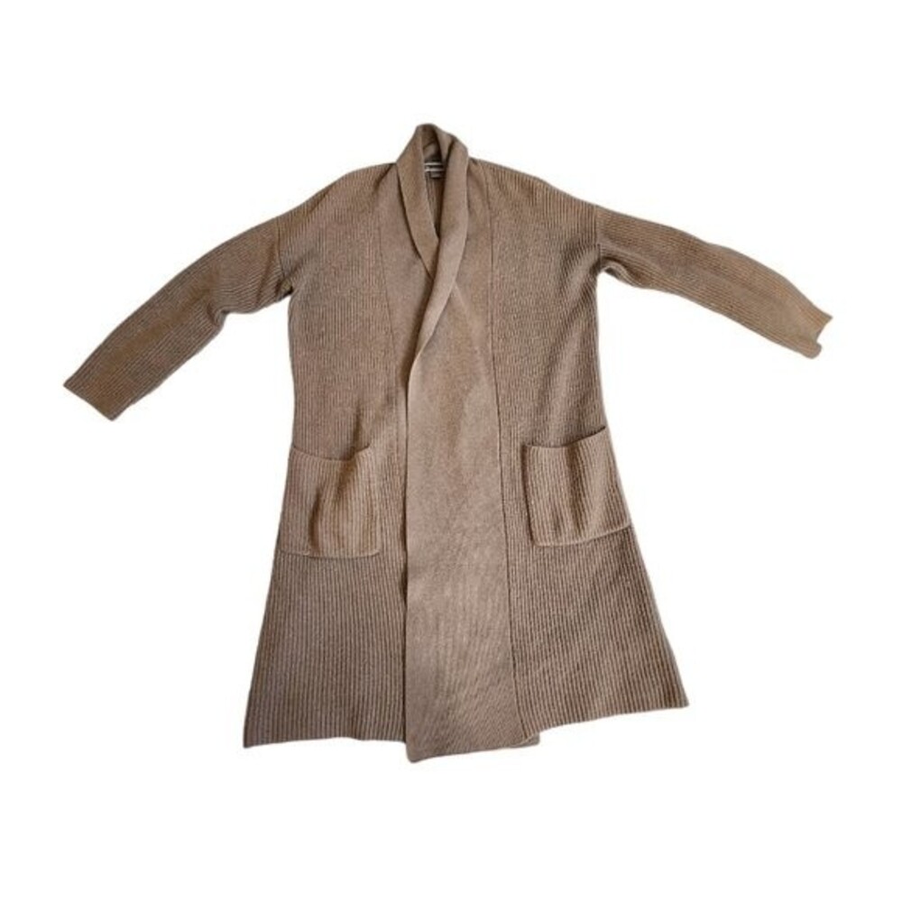 Chelsea28 Brown Open Front Long Sleeve Cardigan Size XS